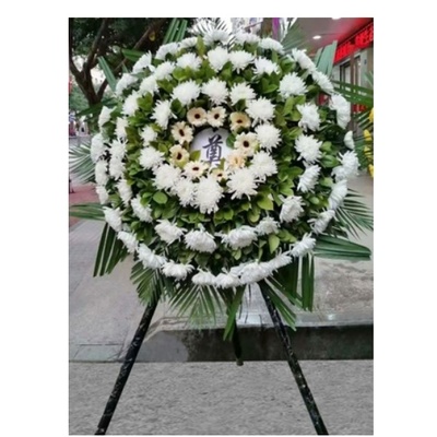 萍乡安源区北桥绿茵广场西门萍乡学院鲜花店速递白事花圈菊花