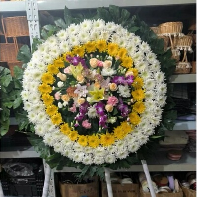 湛江赤坎区岭南师范后山寸金路康宁路配送白事花圈鲜花清明节