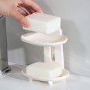 日本进口肥皂盒壁挂沥水免打孔家用卫生间浴室肥皂架双层香皂置物