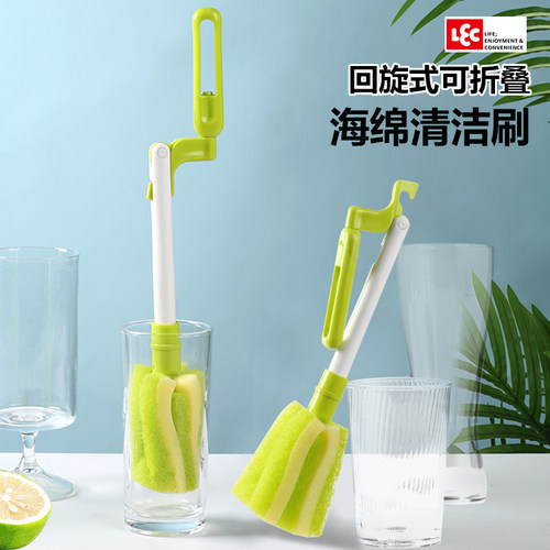 日本进口旋转奶瓶刷360度