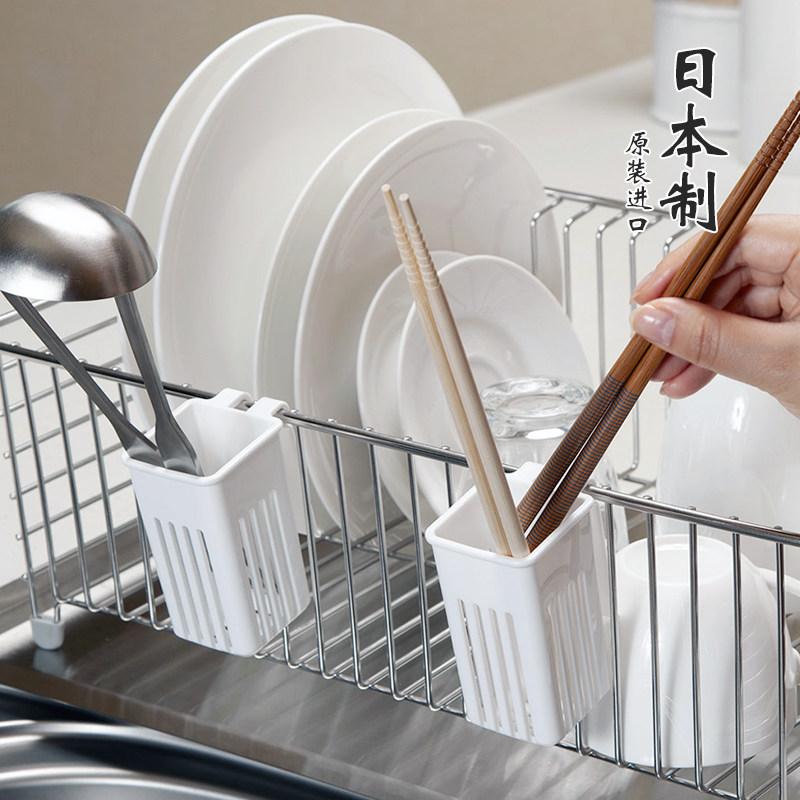 日本制挂式沥水筷笼冰箱分隔收纳图片
