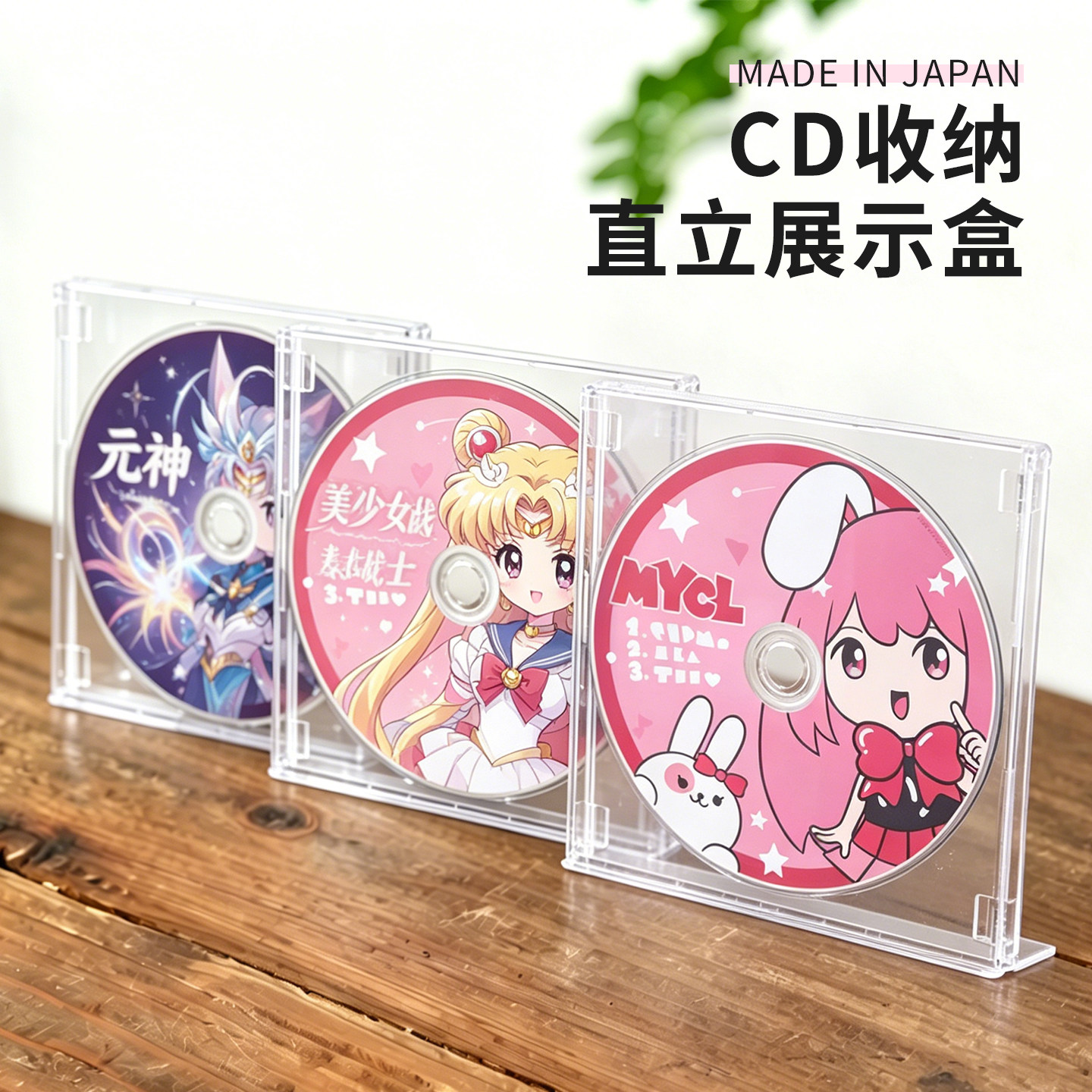 IZUMI日本进口透明防尘CD收纳架图片
