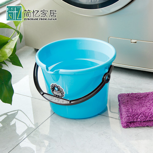 日本进口彩色清洁多用塑料水桶