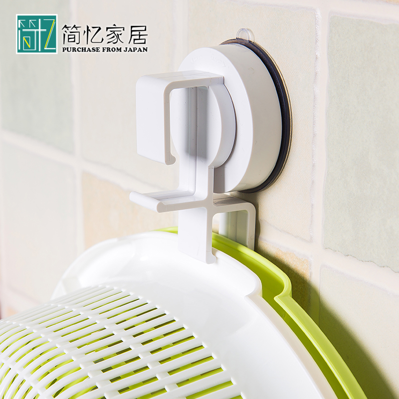 dehub韩国脸盆吸盘防水浴室挂钩