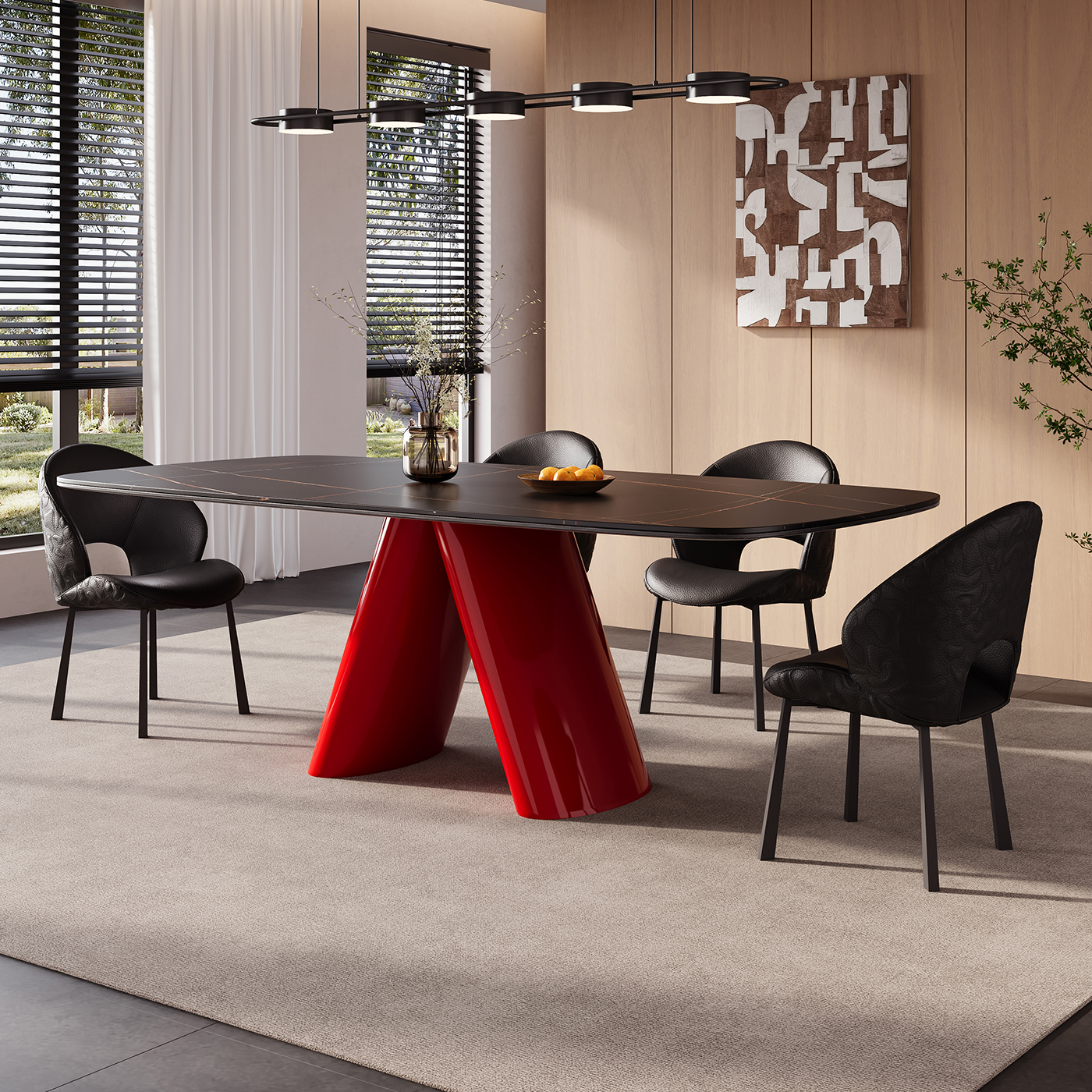 德利丰岩板餐桌佛山工厂直销