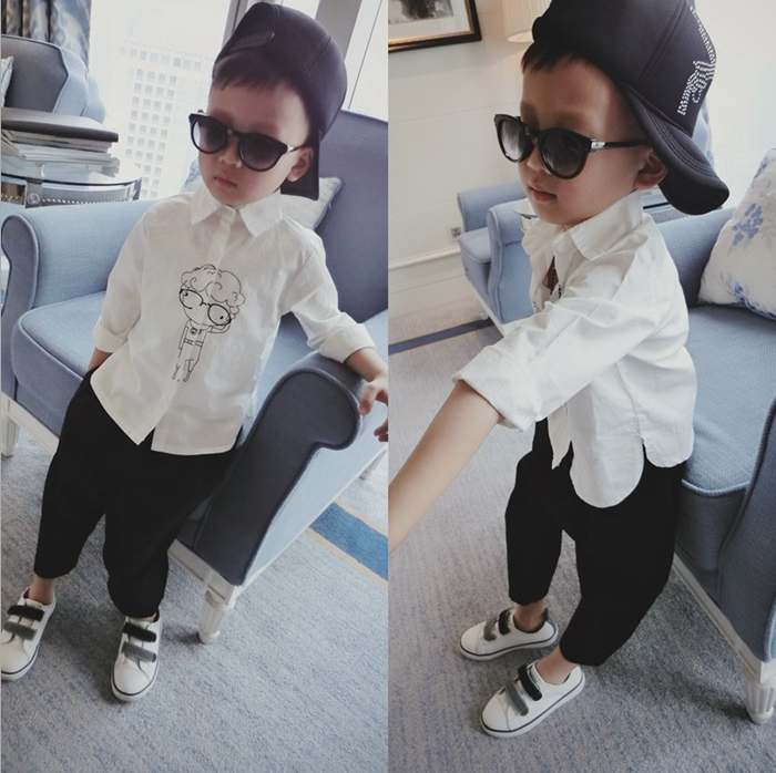 Chemise garcon à manche longue - Ref 2074839 Image 1