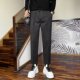 高级感商务休闲裤 子男直筒坠感九分修身 男士 西装 秋冬款 长裤 毛呢裤