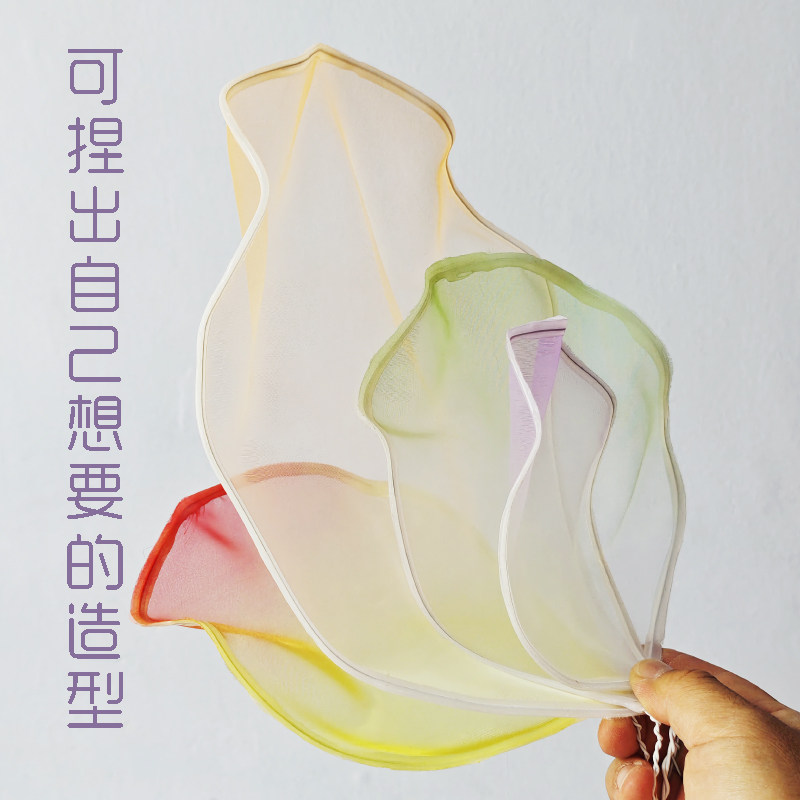 新款欧根纱圆形花瓣纯手工美陈