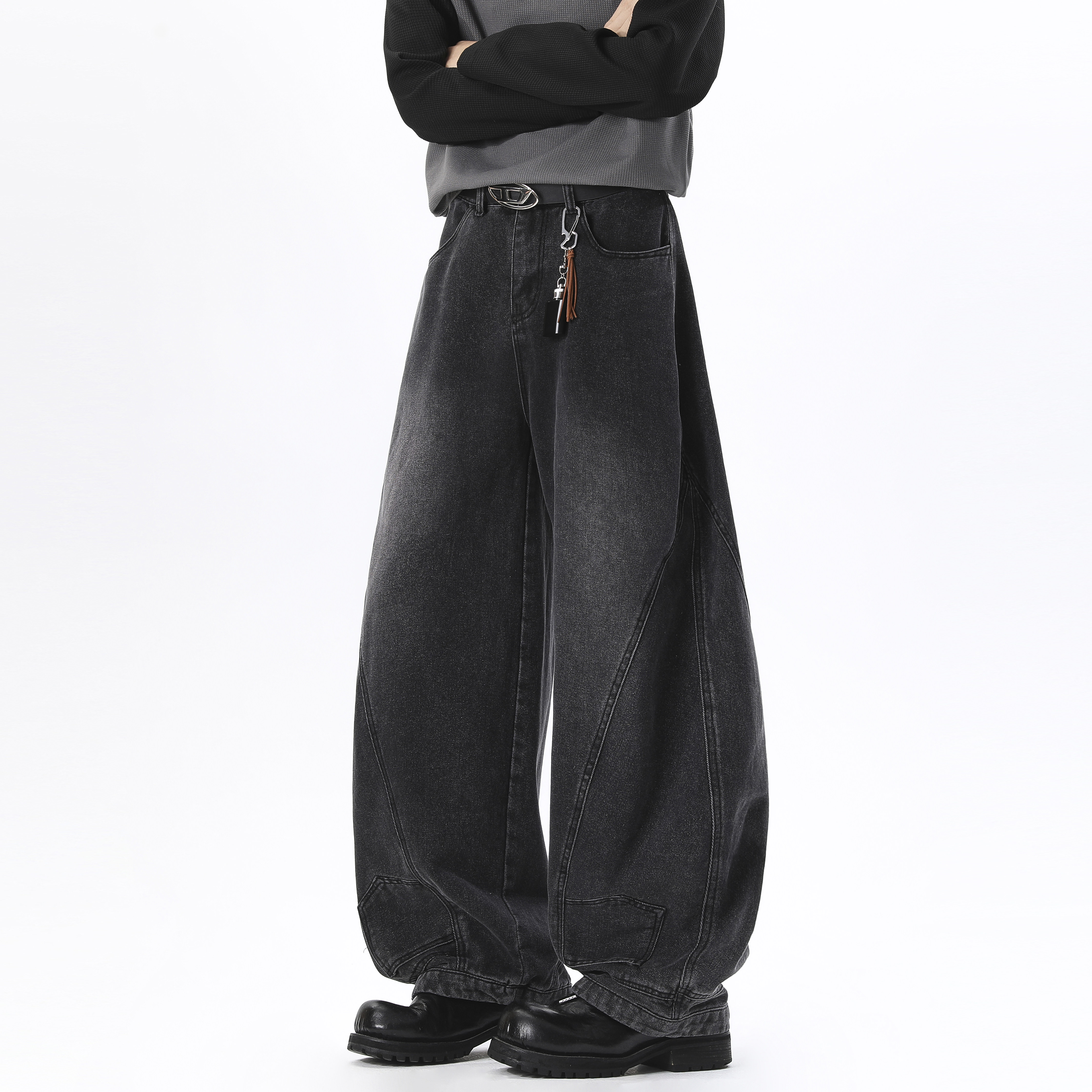 抖音品质2026新品牛仔裤微喇特批HM156/P55，男装牛仔裤，电商A036