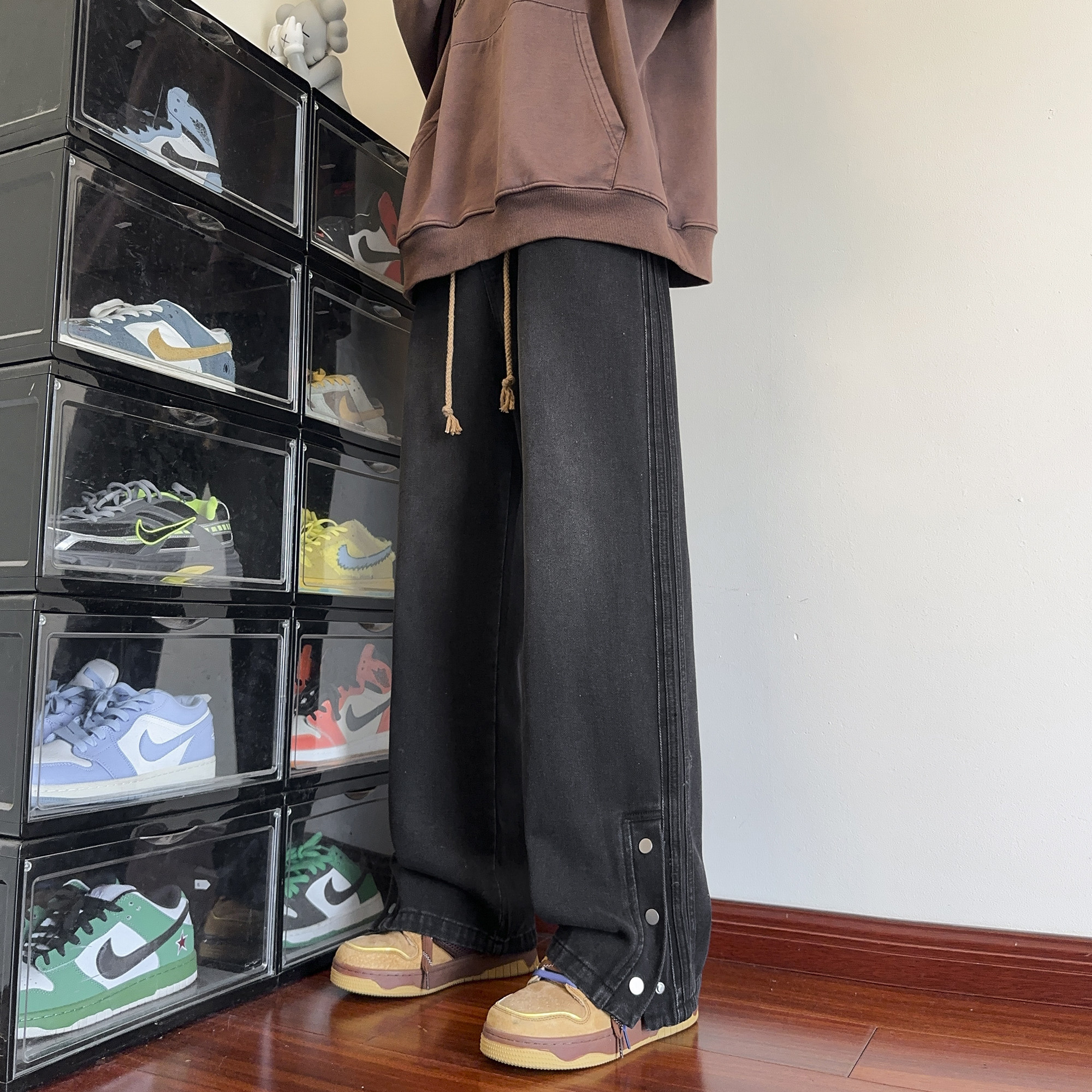 春季新品牛仔裤百搭休闲裤排口款牛仔休闲裤HM84/P60控78,男装牛仔裤,电商A036