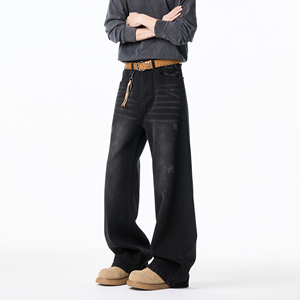 抖音品质 2025春季新品牛仔裤微喇休闲牛仔裤 HM108/P55控88，男装牛仔裤，电商A036