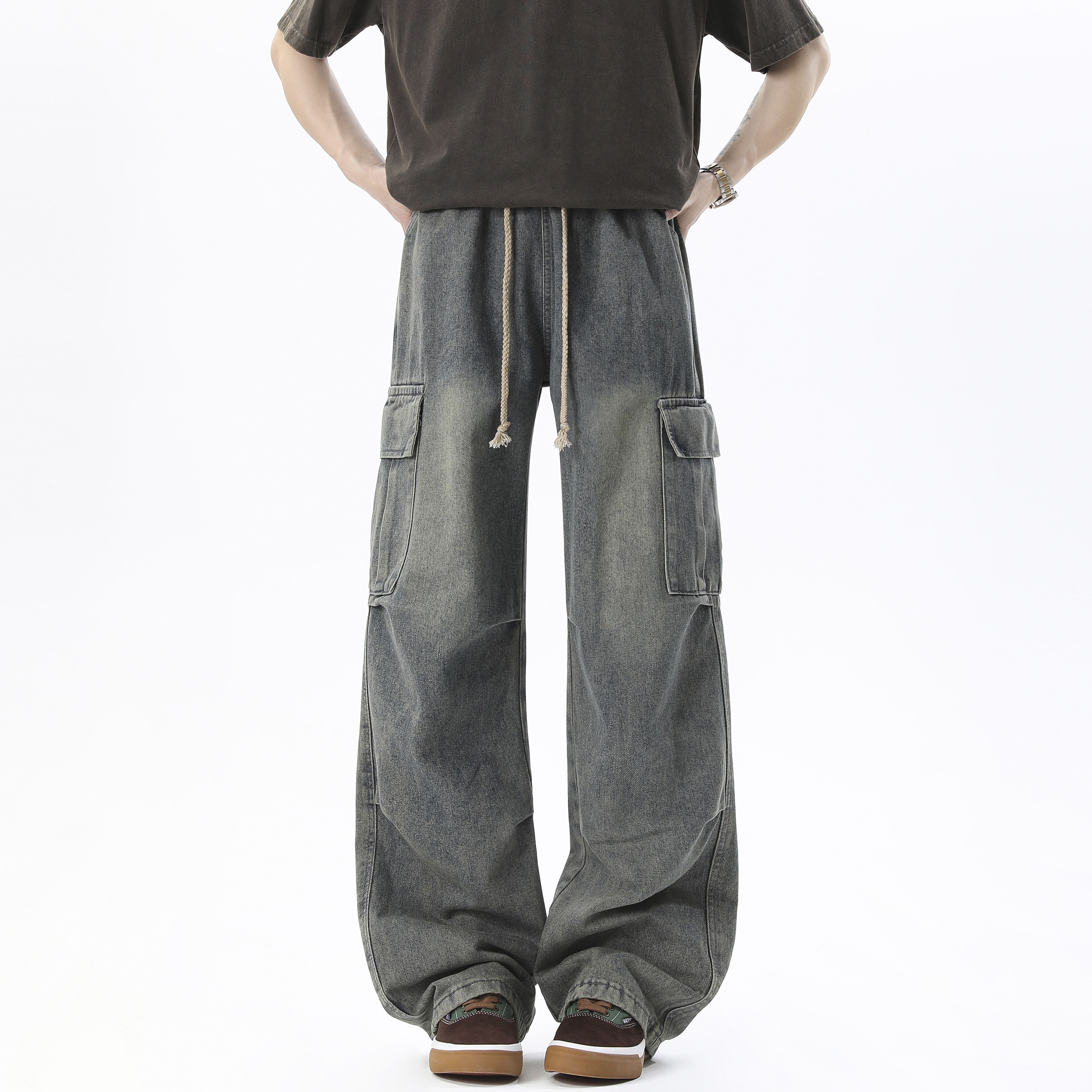 牛仔裤工装休闲裤薄款款号HM60/P50,男装牛仔裤,电商A036