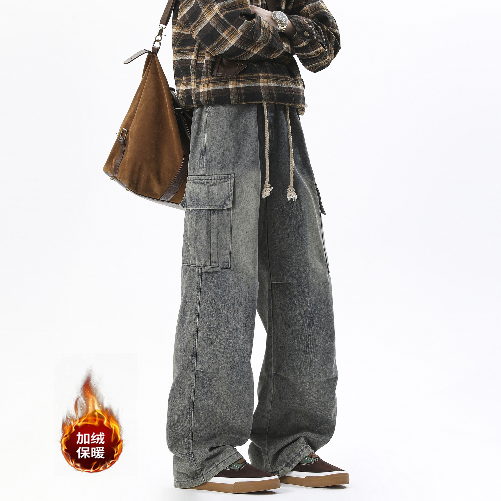 牛仔裤工装休闲裤薄款款号HM60/P50加绒款号HM93/P60，男装牛仔裤，电商A036