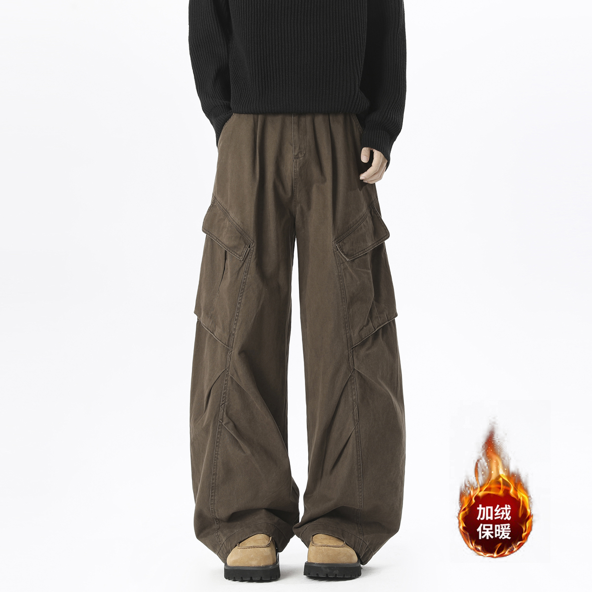 抖音品质秋季工装休闲裤HM148/P55加绒款号JRHM148/P65，男装工装外套，电商A036