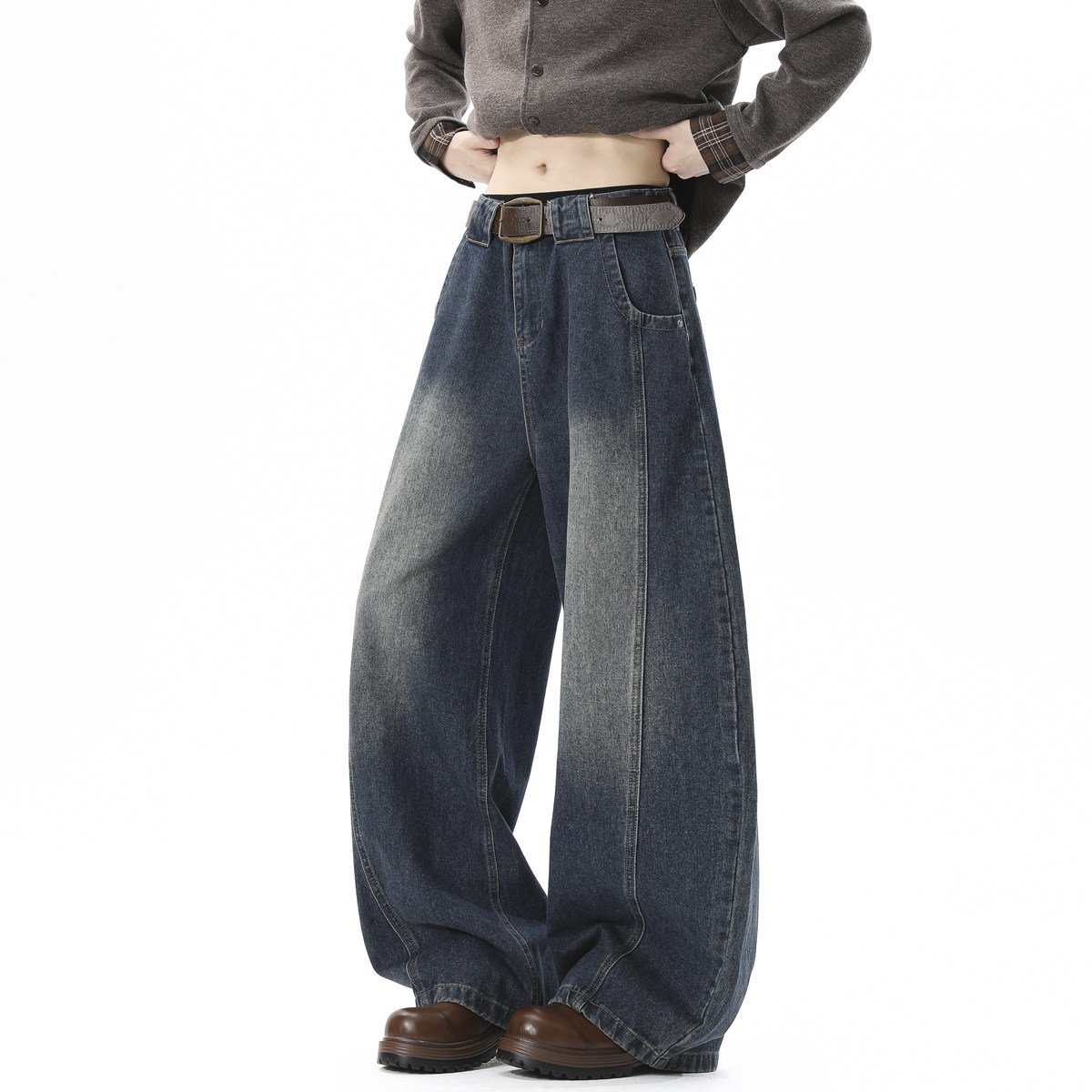 抖音品质2026新品牛仔裤微喇HM152/P40，男装牛仔裤，电商A036