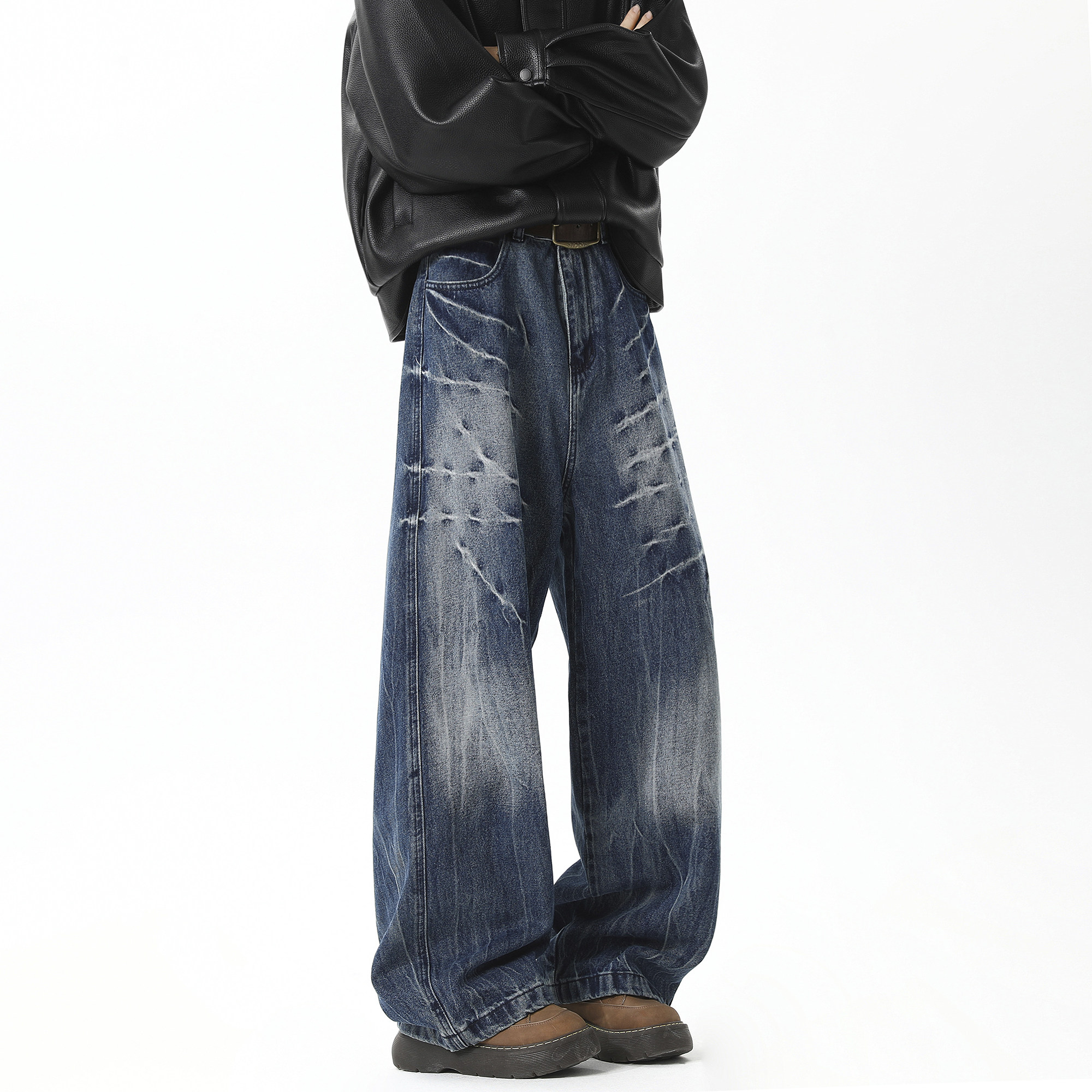 抖音品质2026春季新品牛仔裤HM122/PP55控88，男装牛仔裤，电商A036