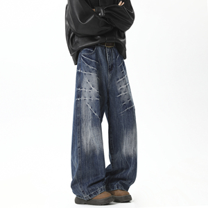 抖音品质 2026春季新品牛仔裤 HM122/PP55 控88，男装牛仔裤，电商A036