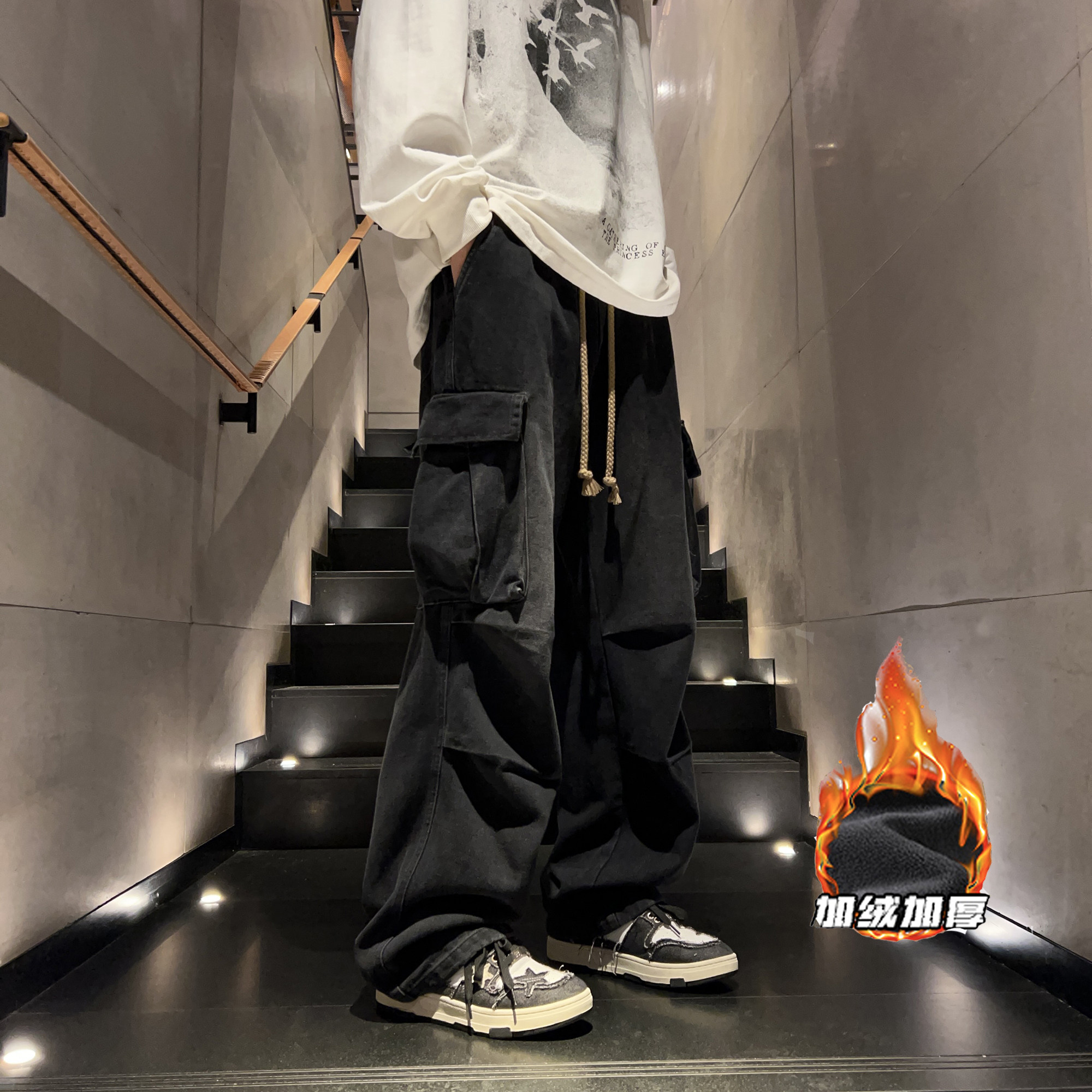 牛仔裤工装休闲裤薄款款号HM60/P50加绒款号HM93/P60,男装牛仔裤,电商A036