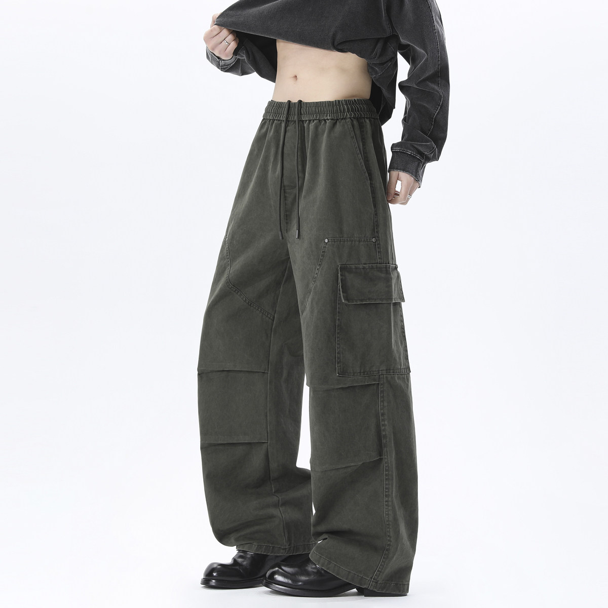 抖音品质全棉面料重工洗水休闲裤HM171/P55，男装休闲裤，电商A036