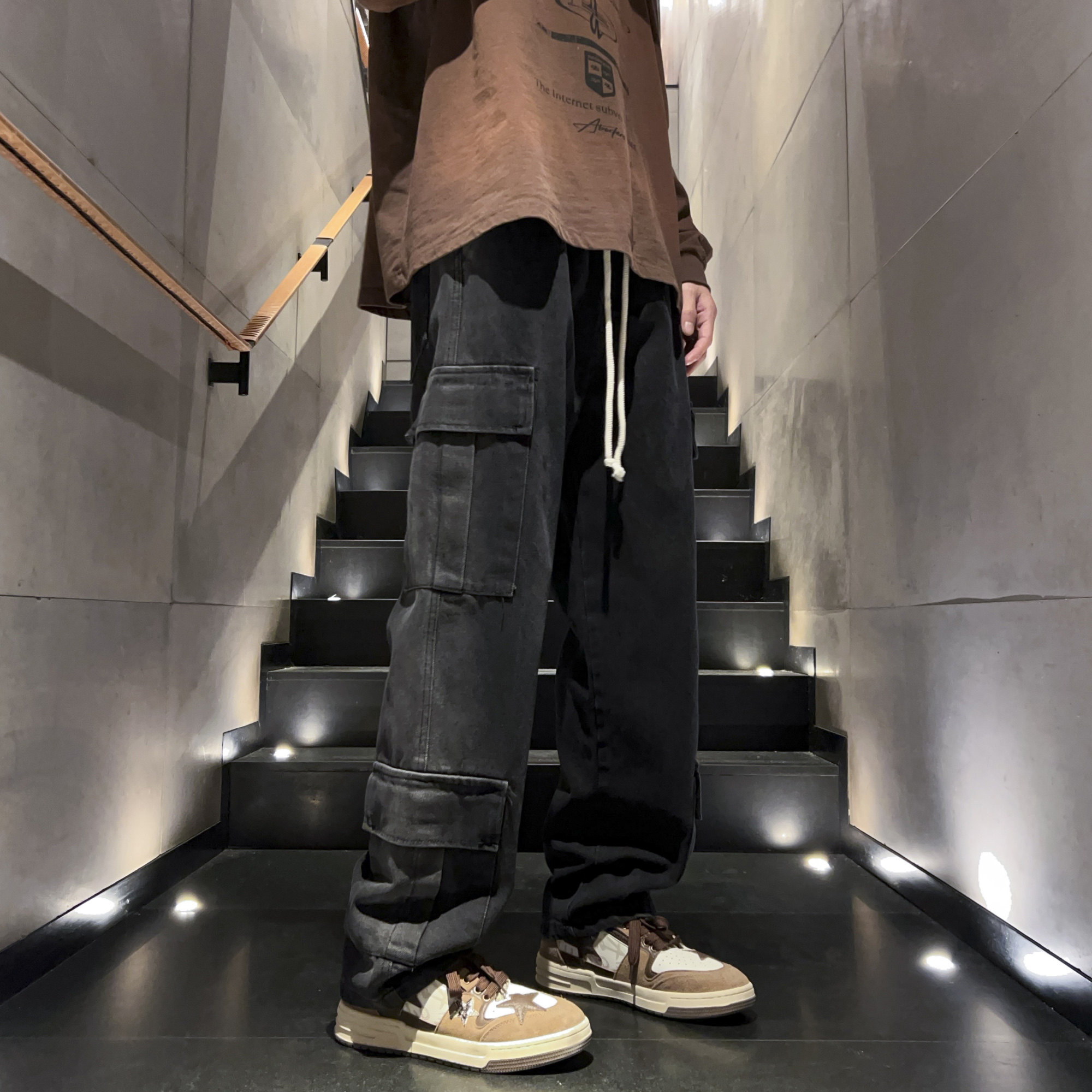 秋季新品牛仔裤百搭休闲裤HM76/P55控88，男装牛仔裤，电商A036