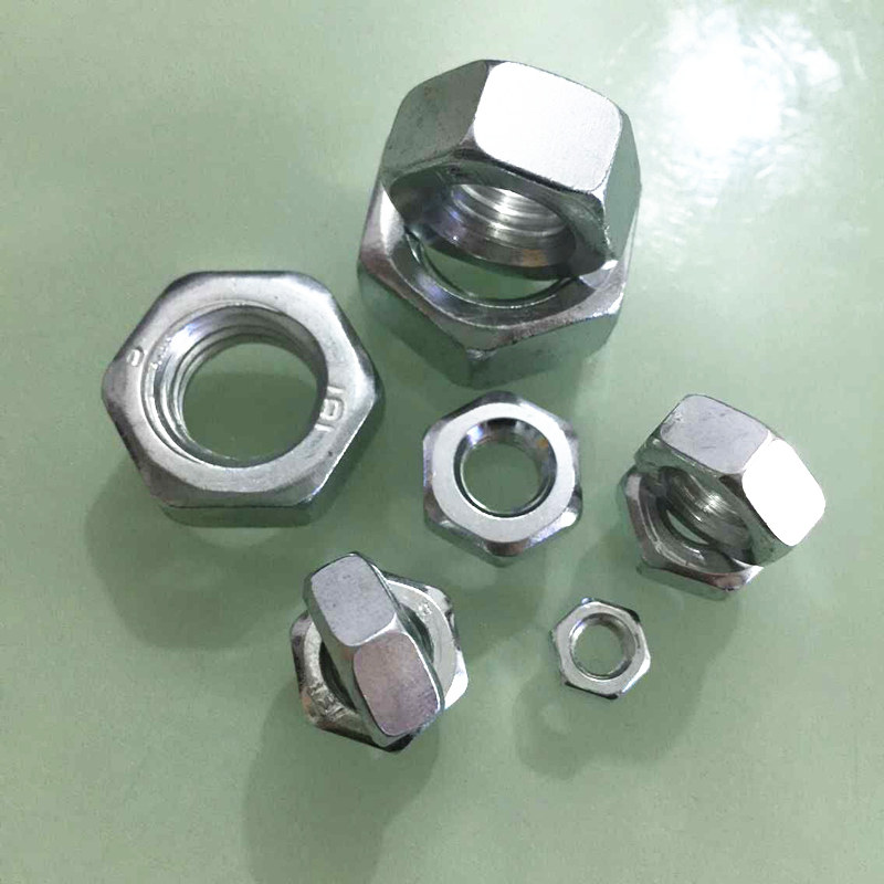 六角螺母外六角螺帽gb52 白彩黄锌m2m3m4--m10m20镀镍费另加