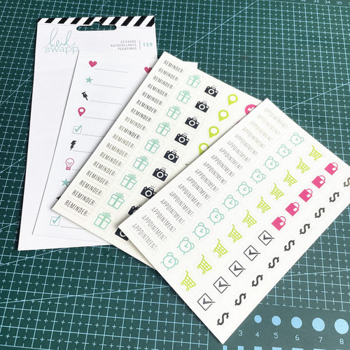 原单STICKER BOOK手账素材不干胶帖纸时钟购物车相机礼物主题