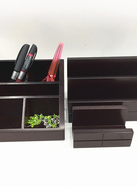 原单办公文具复古风多款木制笔筒