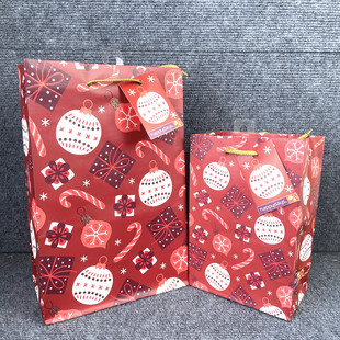Gift bag圣诞节礼品袋子手提袋红色底袋纸袋收纳袋圣诞节饰品中小