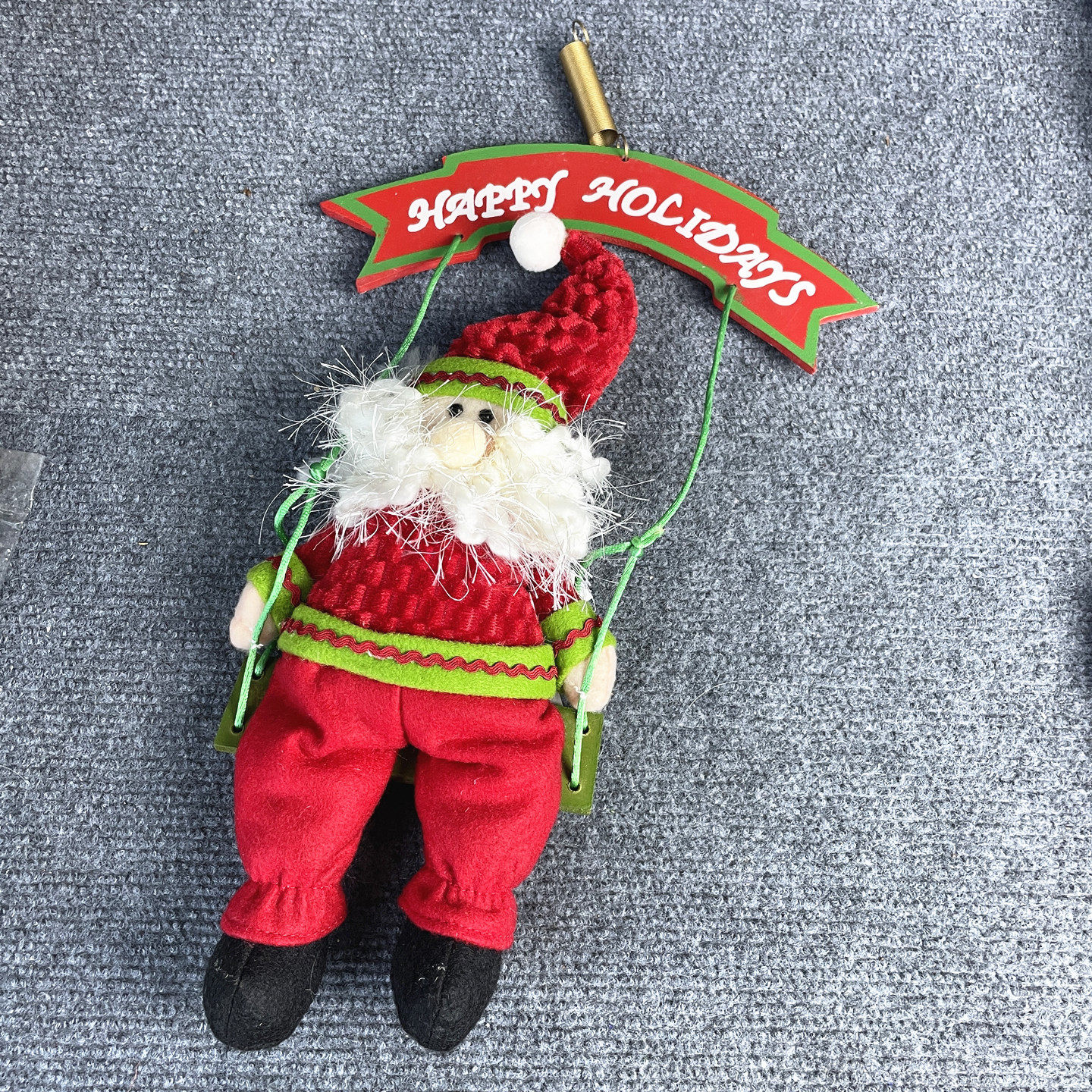 橱窗挂饰圣诞老人外单荡秋千