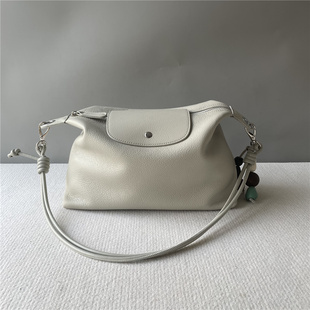 外贸出口订单高颜值头层牛皮时尚 休闲单肩女包软牛皮大容量腋下包