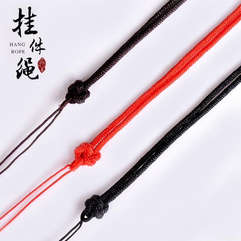 可调节手工编织绳子玉男女款黄金