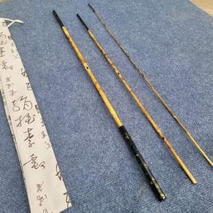 国风真竹子大漆纯手工真竹子鱼竿鲫鱼鲤鱼竿天然竹子鱼竿