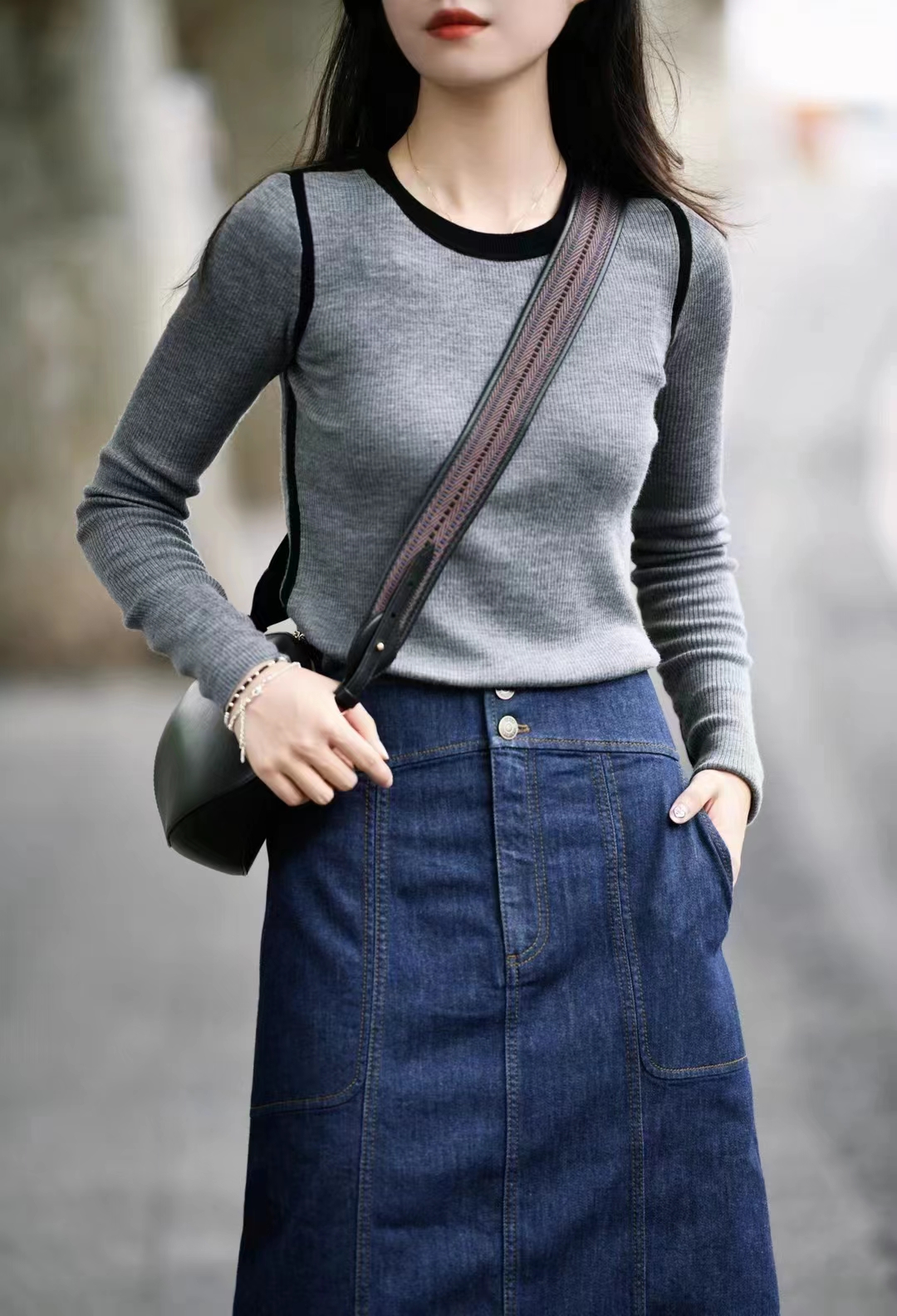 女装2023秋冬新款针织羊毛套衫