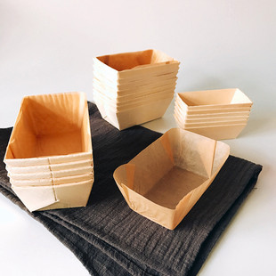 麦斯外贸出口欧式食品级 wooden cake耐高温烘焙大中小号木盒木模