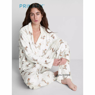 代购英国Primark女款成人大童小鹿斑比家居服睡衣睡裤开衫宽松