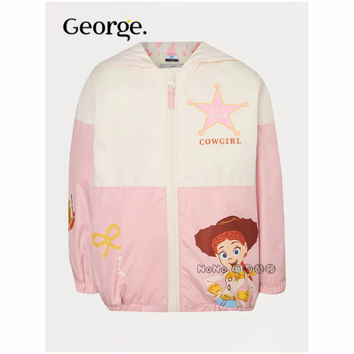 英国乔治George代购女童玩具总动员翠丝外套夹克连帽防雨1427893
