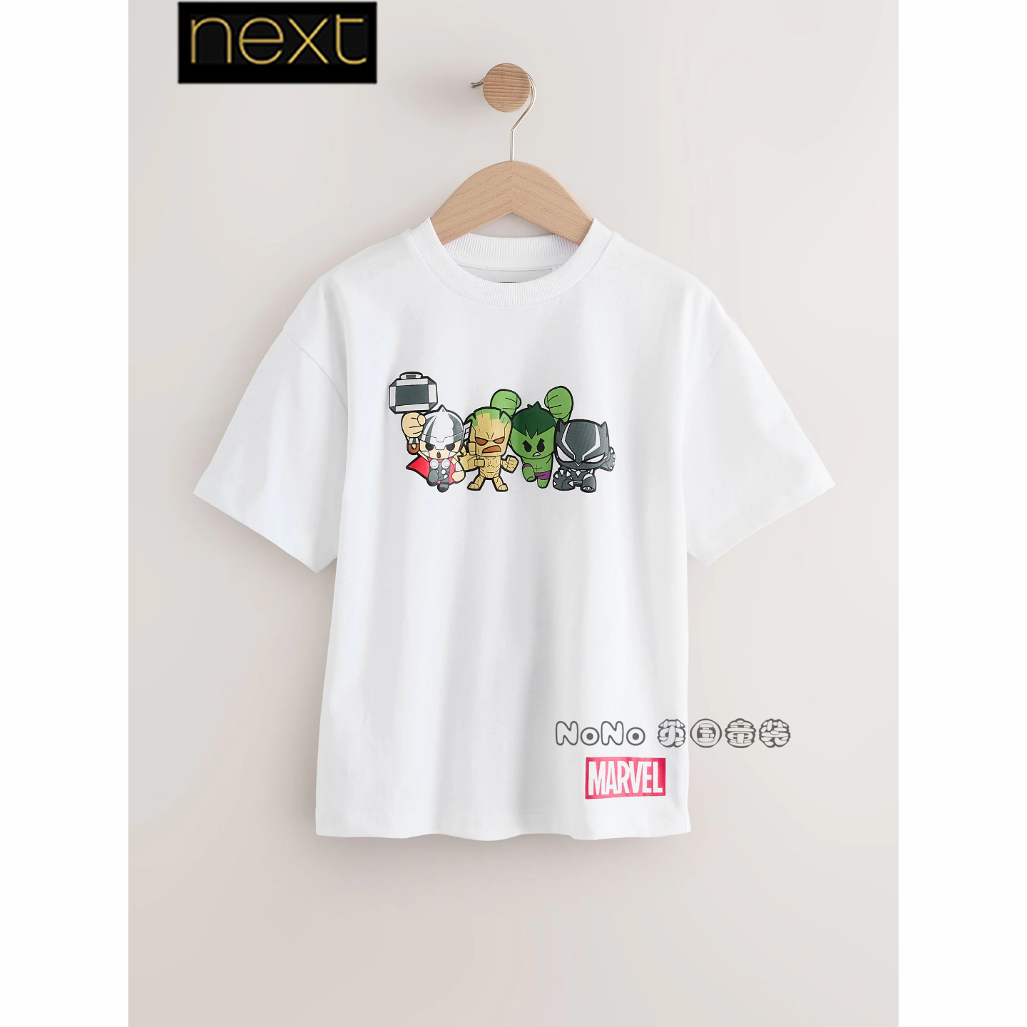 英国Next男大童亲子漫威绿巨人短袖T恤衫纯棉3-16岁F34-104