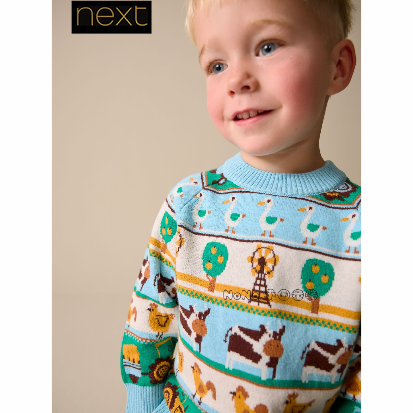 英国Next男童奶牛拖拉机小鸭农场针织衫毛衣圆领新款1-7岁H40-260,童装/婴儿装/亲子装,毛衣/针织衫,淘宝优惠券,粉丝福利购,淘宝优惠卷