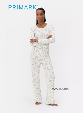 代购英国Primark女款大童迪士尼小飞象家居服睡衣长睡裤棉感柔软