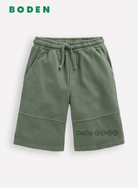 英国Mini BODEN代购男童墨绿色短裤运动休闲全棉2-14岁新款B3213