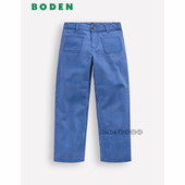 英国Mini Boden女童蓝色竖条纹牛仔裤 长裤 代购 全棉2 14岁G5861