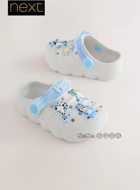 英国Next代购儿童蓝灰色布鲁伊宾果一家洞洞鞋拖鞋沙滩Y07-475