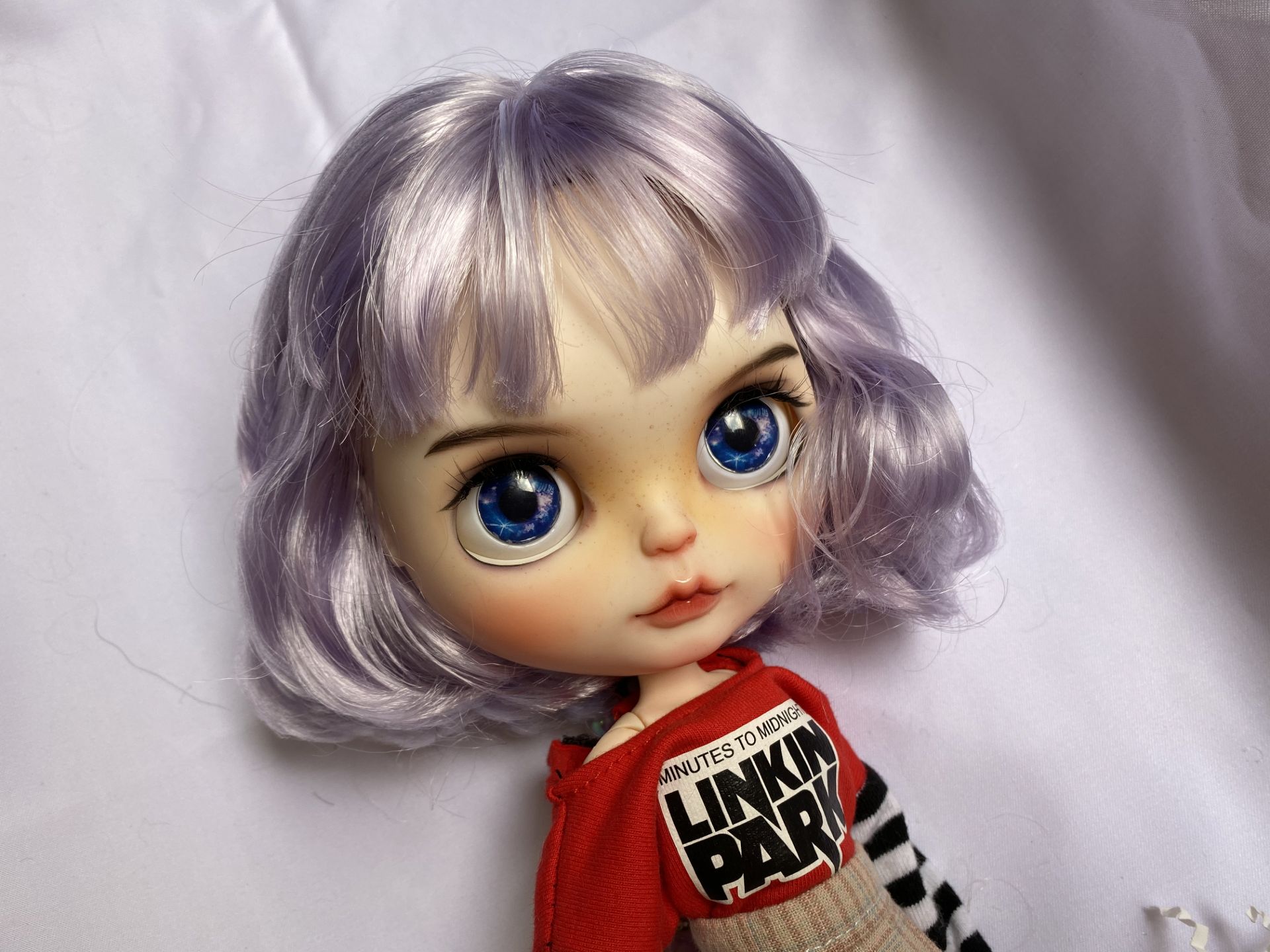 改妆紫色裸娃定制