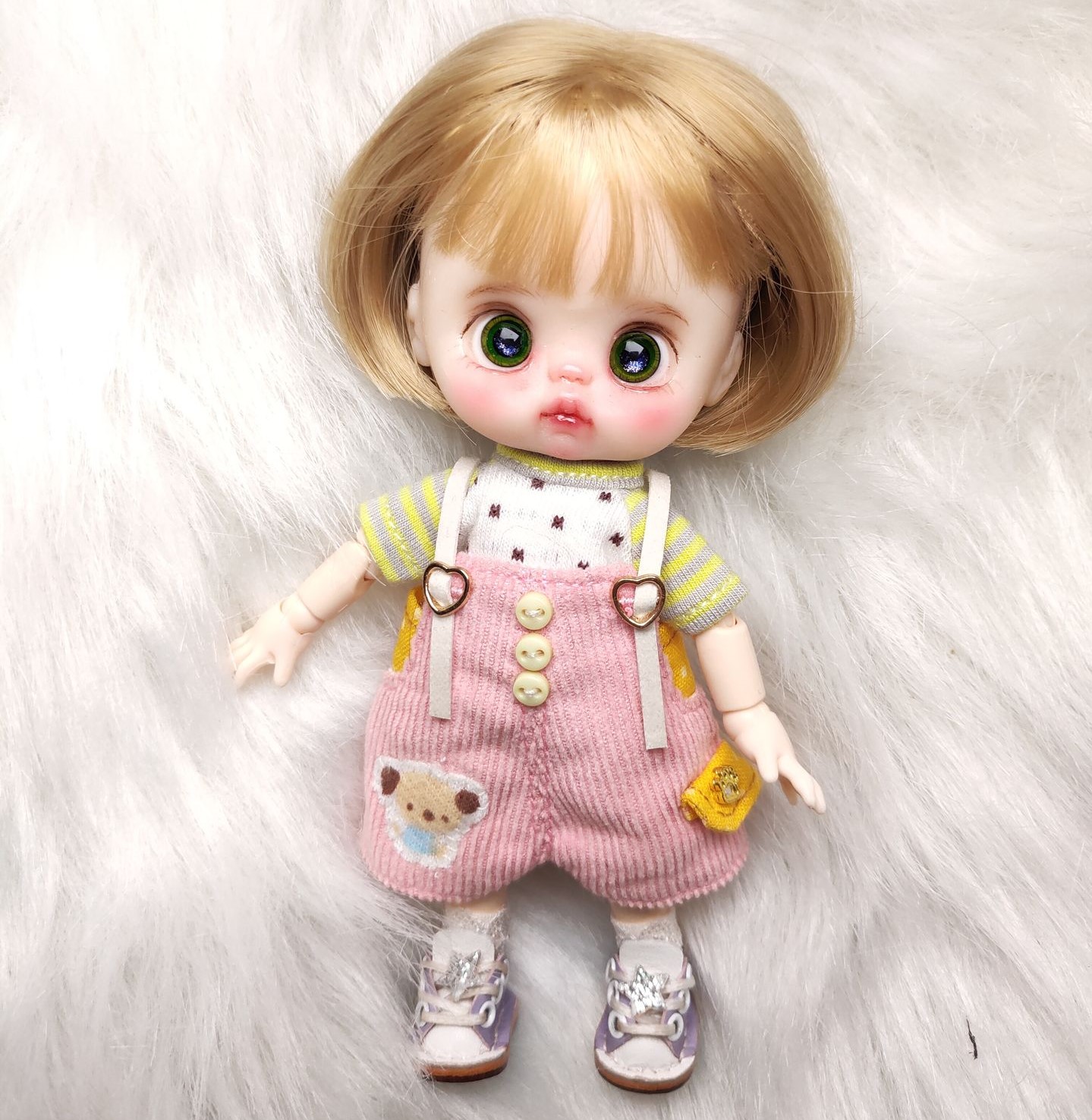 HobgobLin 纯手工改娃 ob11黏土娃  蓝眼睛画眼眶 私人定制定金