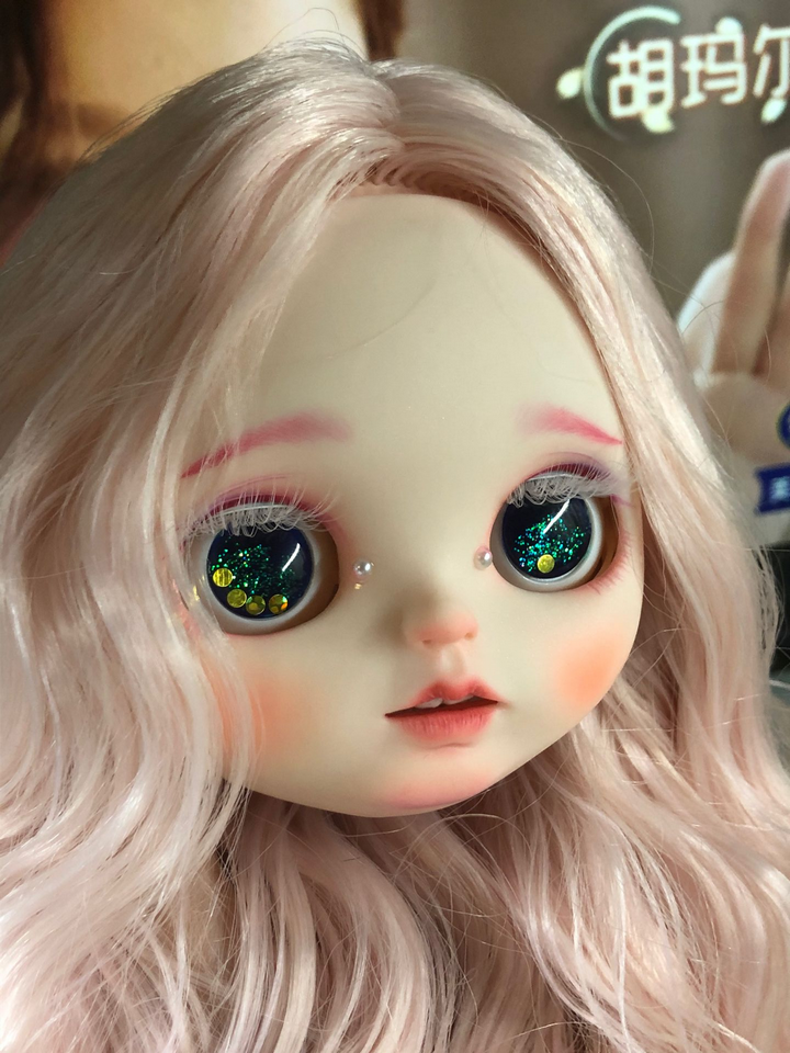 hobgoblin水光肌美人鱼妆容开小嘴巴带鱼体妆 小布订制改娃定金