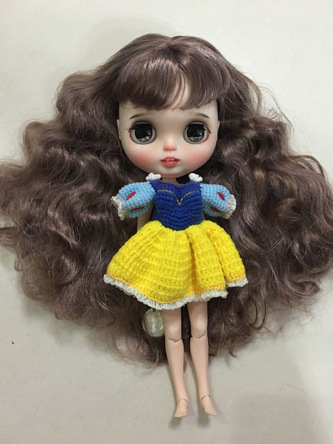 Hobgoblin 混色头发淡紫色混棕色 裸娃 改妆改娃 定制定金