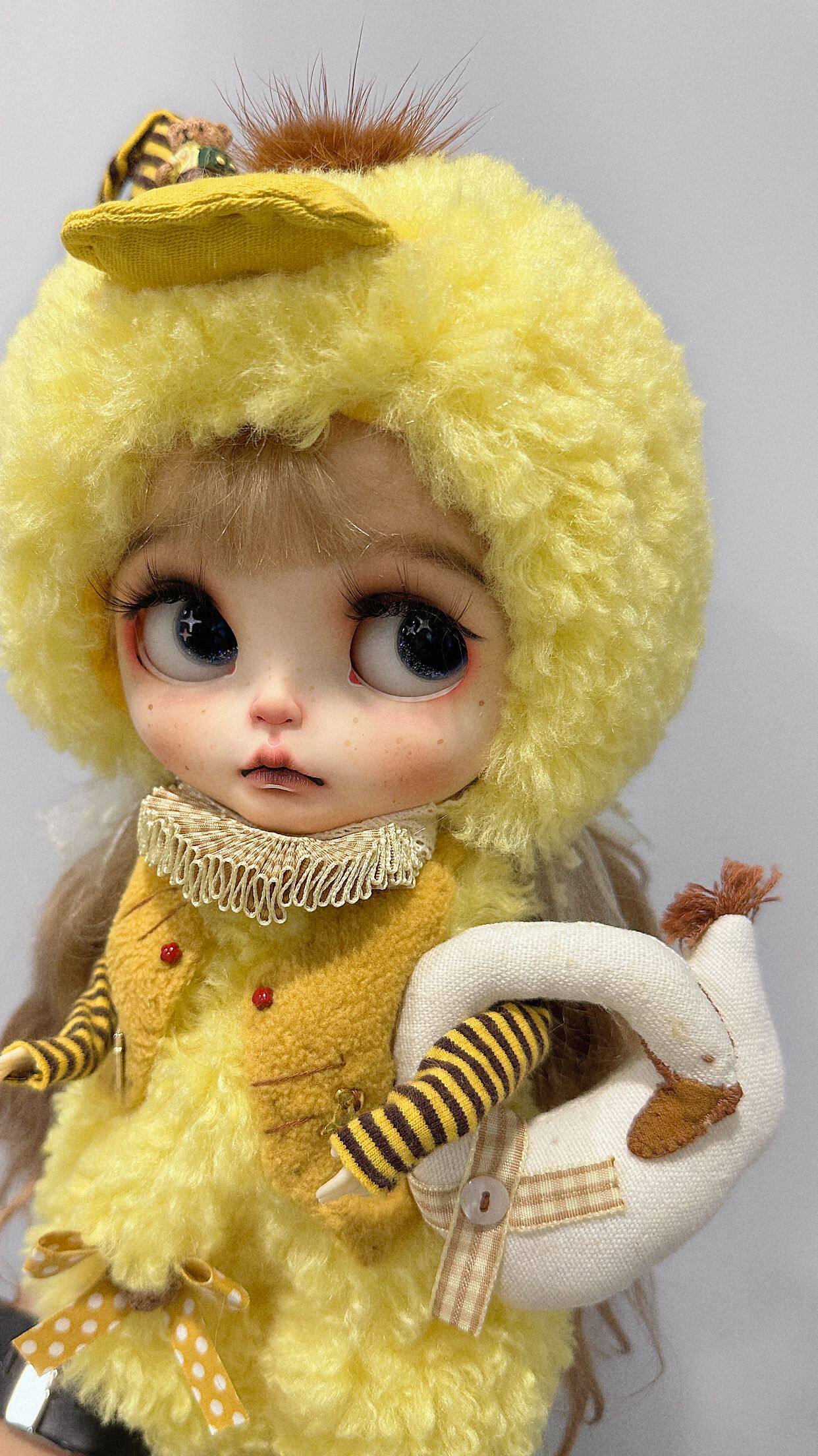 blythe小布娃娃改妆纯手工定制
