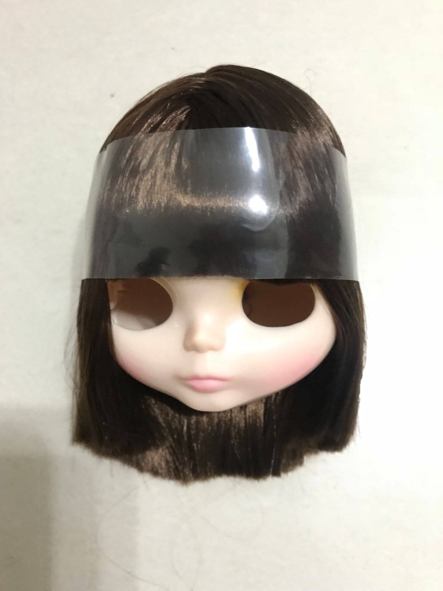 HobgobLin小布改娃 棕色刘海直发单头皮不带脸壳  厂家直销定制