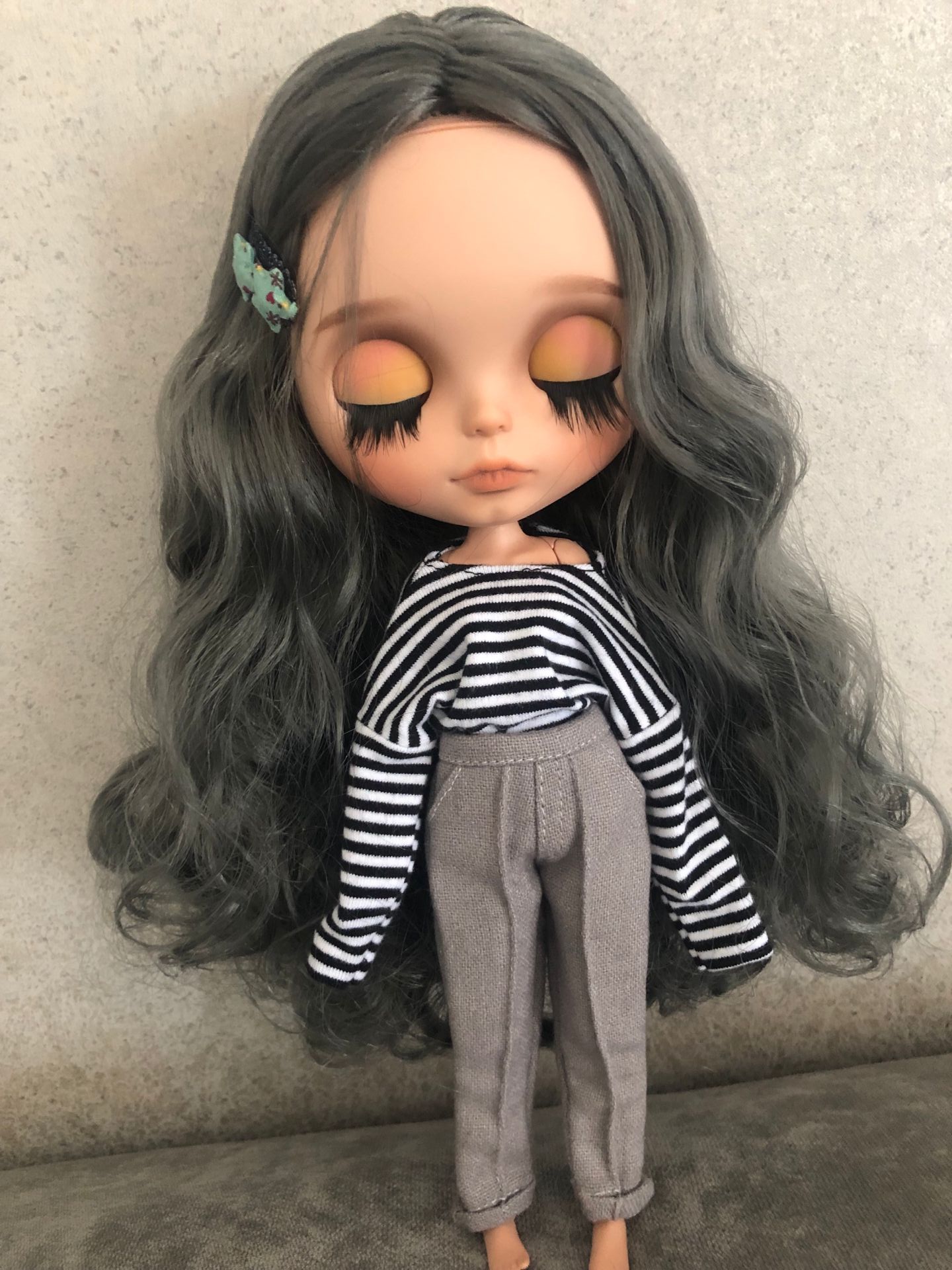 HobgobLin小布裸娃日烧肌奶奶灰卷发中分19关节新手改娃定金链接