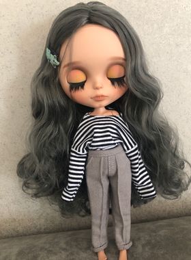 HobgobLin小布裸娃日烧肌奶奶灰卷发中分19关节新手改娃定金链接